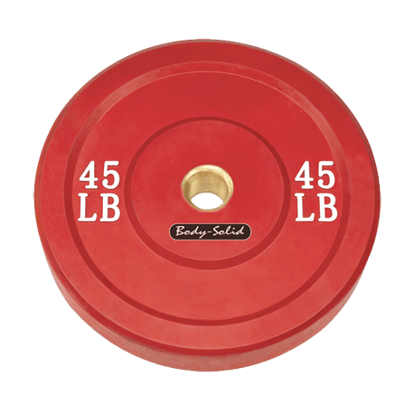 Body-Solid 45 lb. Bumper Plate (Red)