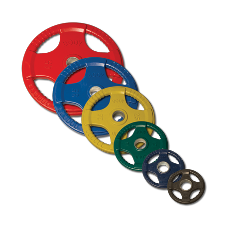 Body-Solid 355 lb. Colored Rubber Grip Olympic Plate Set