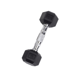 5 lb Rubber Coated Hex Dumbbell