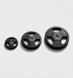 Vision Fitness Olympic Rubber Grip Weight Plates - 110 lbs. Set