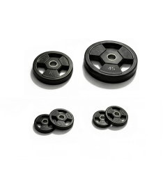 Vision Fitness Olympic Rubber Grip Weight Plates - 125 lbs. Set