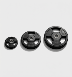 Vision Fitness Olympic Rubber Grip Weight Plates - 160 lbs. Set