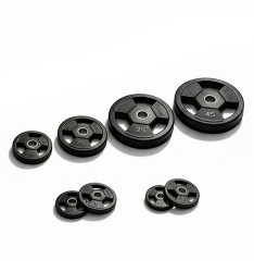 Vision Fitness Olympic Rubber Grip Weight Plates - 245 lbs. Set