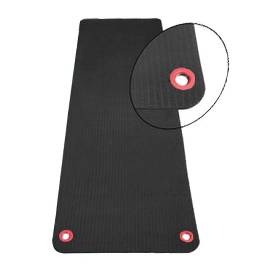 Hanging Yoga Mat, Black with Grommets