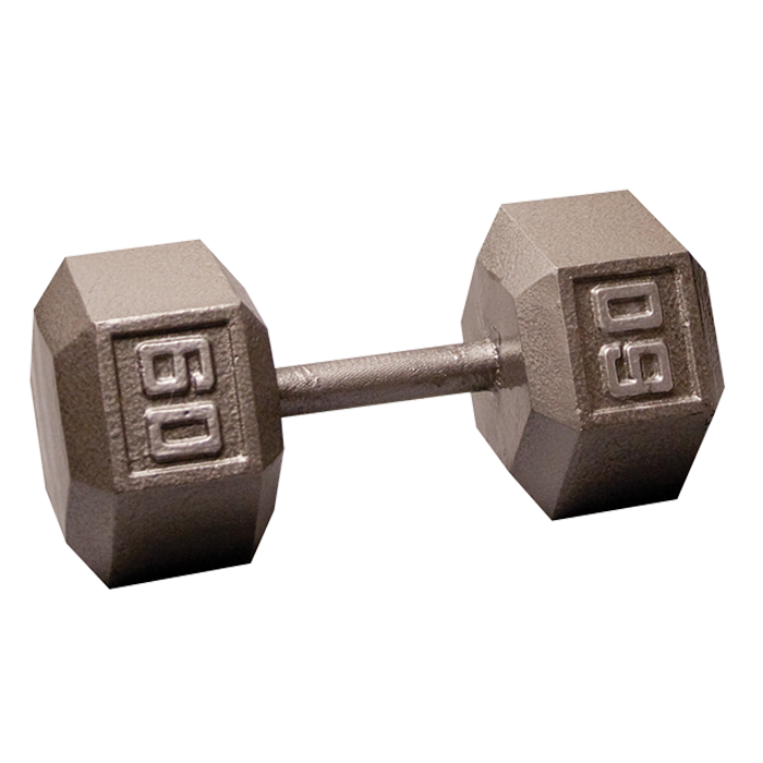 Body-Solid Cast Iron Hex Dumbbell - 60 Lb.