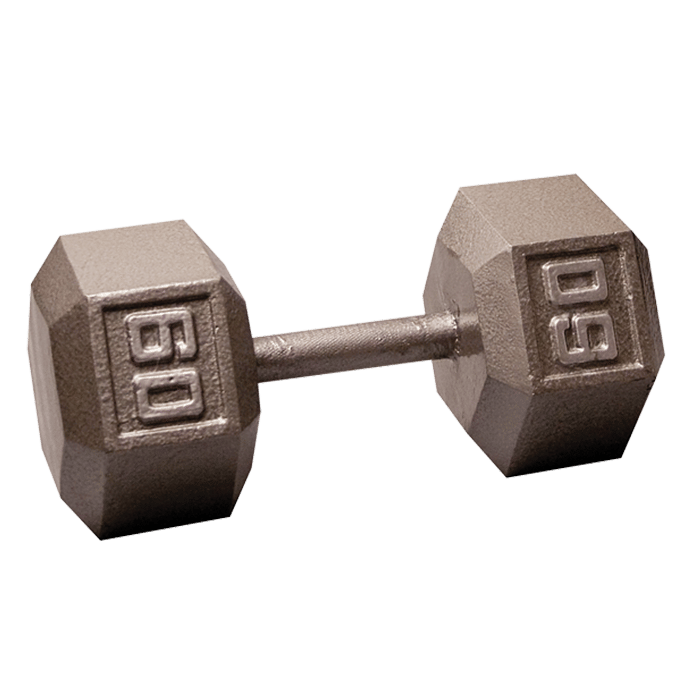 Body-Solid Cast Iron Hex Dumbbell - 60 Lb.