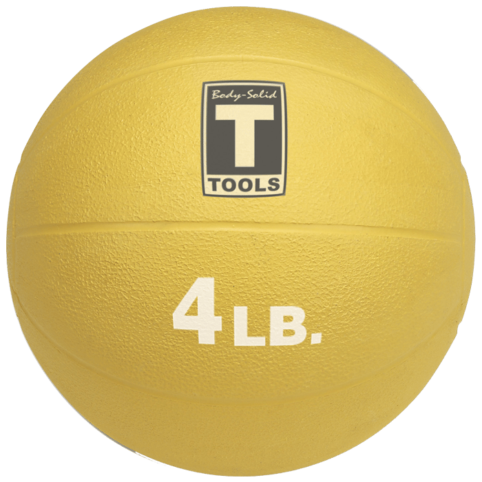 Body-Solid Medicine Ball - 4 lbs (Yellow)