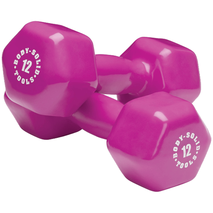 Body-Solid 12 lb. Vinyl Dumbbell