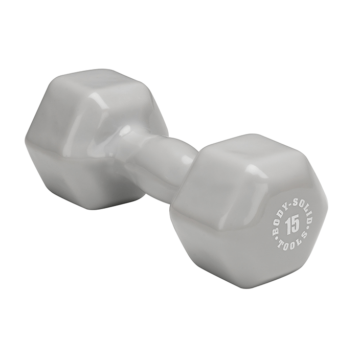 Body-Solid 15 lb. Vinyl Dumbbell