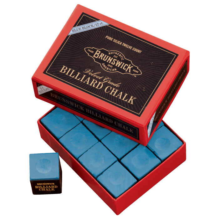 Brunswick Billiard Chalk - 144 piece, Blue