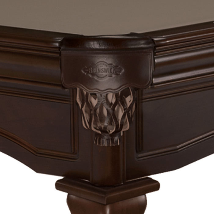 Brunswick Glenwood 7' Pool Table With Ball & Claw Leg