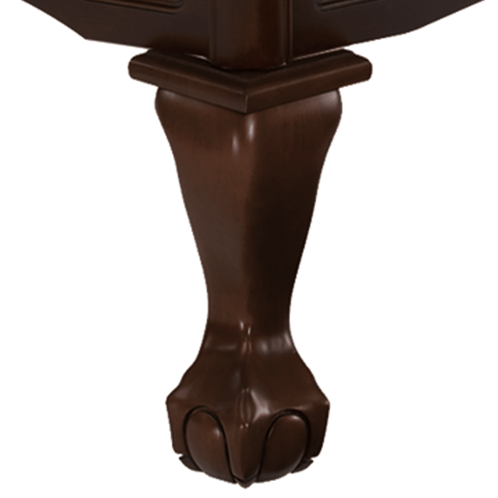 Brunswick Glenwood 7' Pool Table With Ball & Claw Leg
