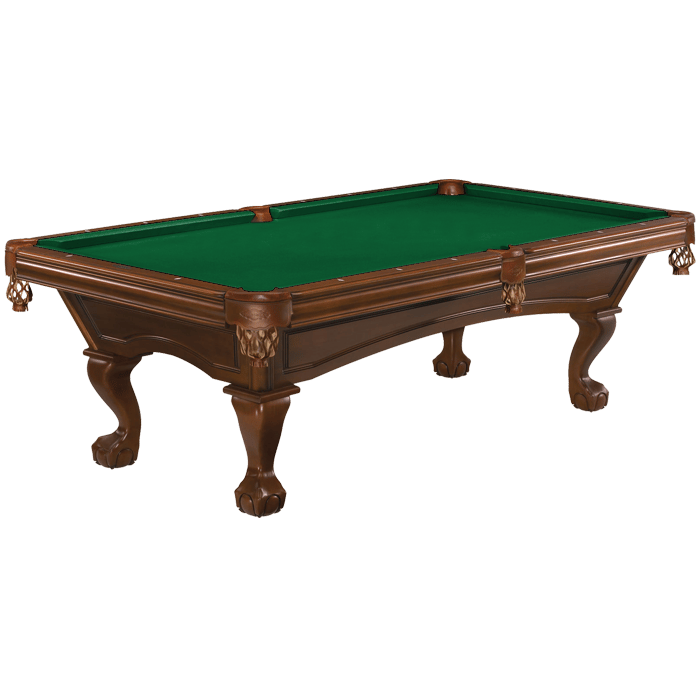 Brunswick Glenwood 8' Pool Table With Ball & Claw Leg