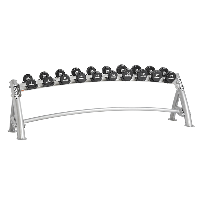 Hoist 1-Tier Horizontal Dumbbell Rack - 5 Pairs