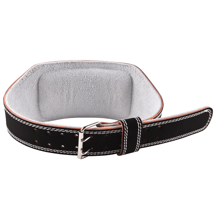 GoFit Padded Etched Leather Weightlifting Belt - Medium