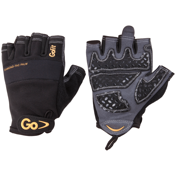 GoFit Diamond-Tac Weightlifting gloves - Large