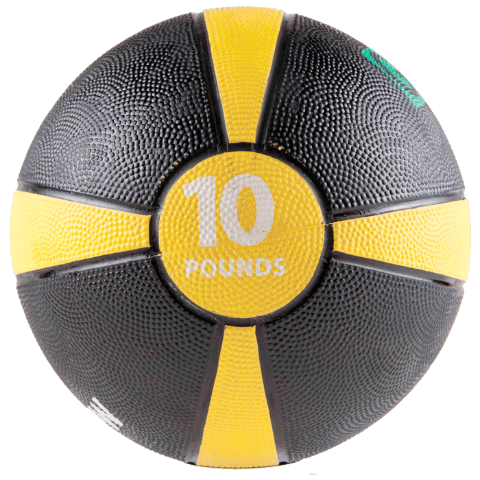 GoFit 10 lbs Rubber Medicine Ball