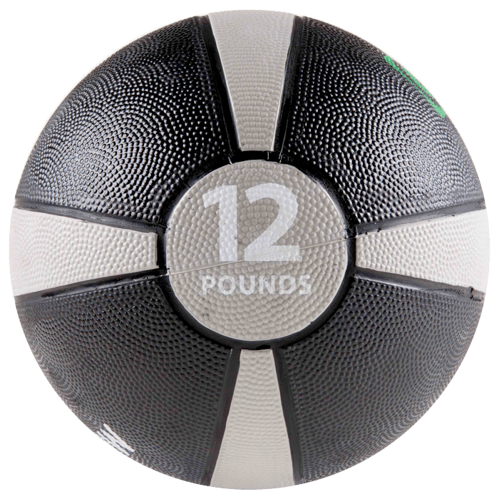 GoFit 12 lbs Rubber Medicine Ball