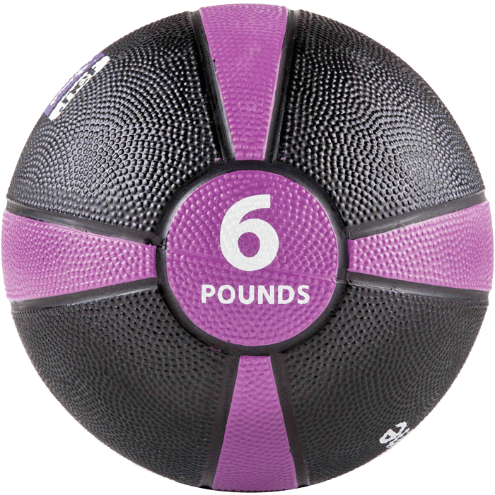 GoFit 6 lbs Rubber Medicine Ball