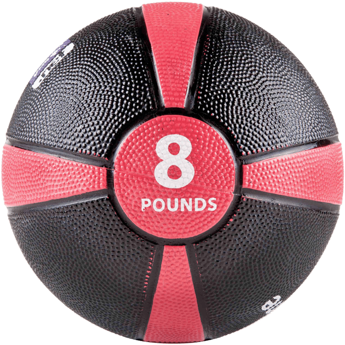 GoFit 8 lbs Rubber Medicine Ball