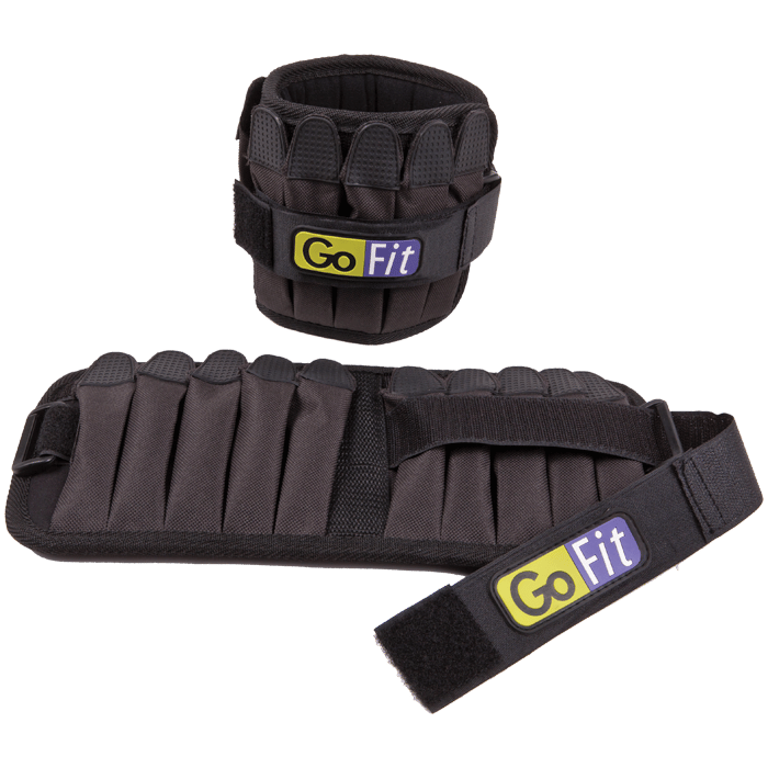 GoFit 5 lb Padded Pro Ankle Weights