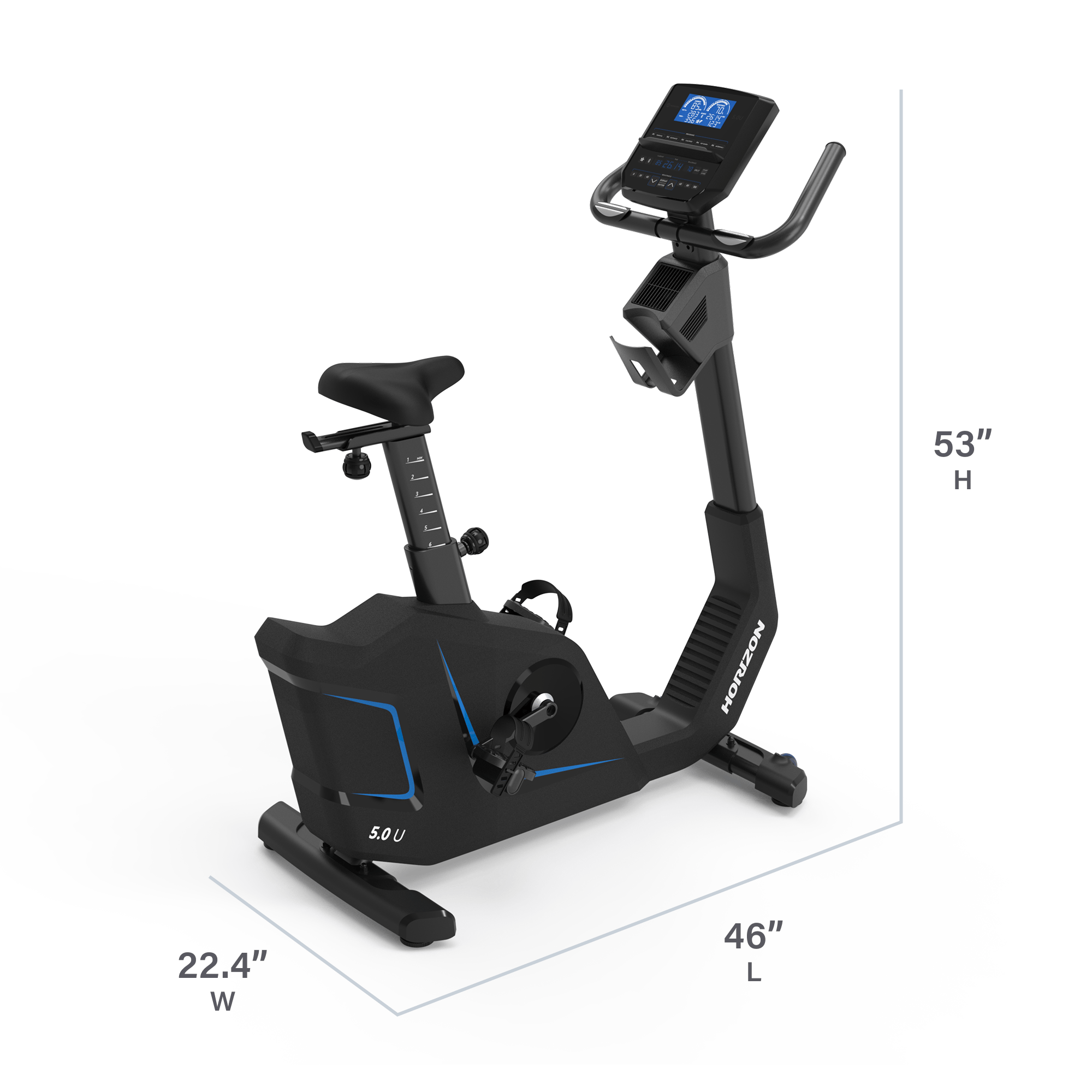 Horizon 5.0U Upright Bike
