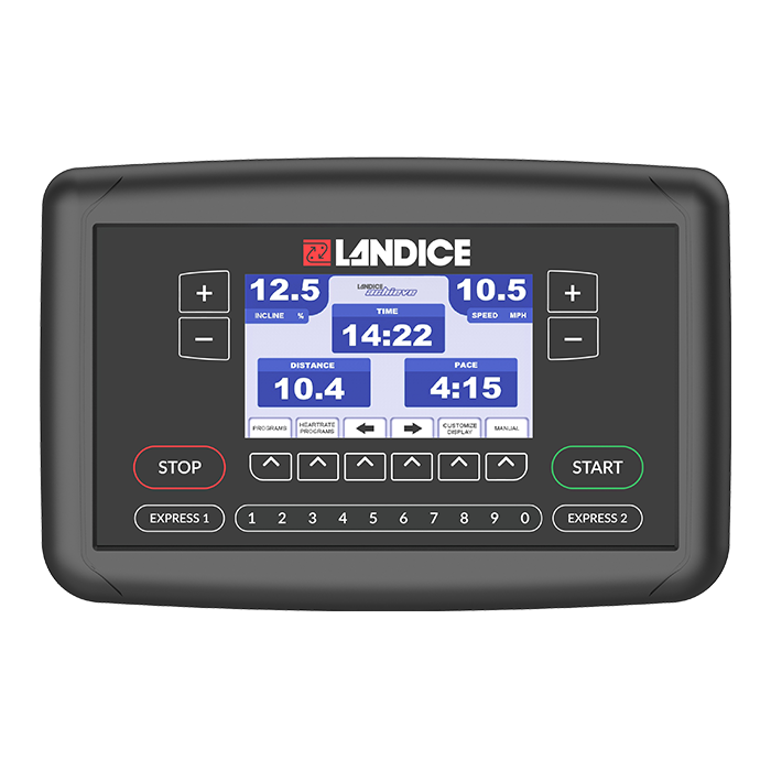 Landice L7 Club Treadmill with Achieve Control Panel