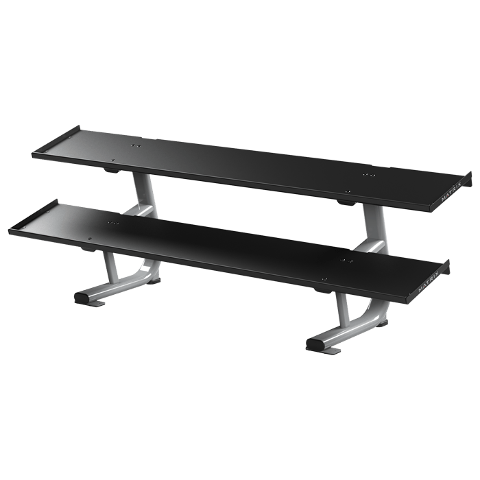 Matrix Magnum 2-tier Flat-tray Dumbbell Rack