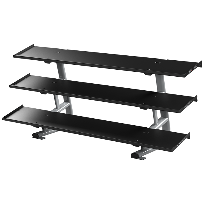Matrix Magnum 3-tier Flat-tray Dumbbell Rack