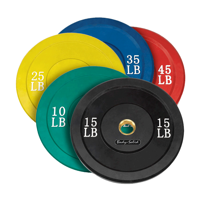 Body-Solid Olympic Rubber Bumper Plates