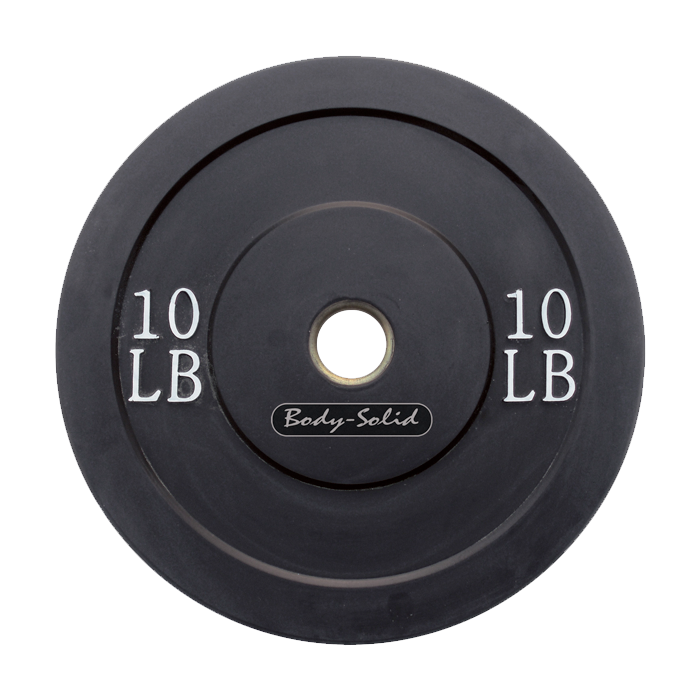 Body-Solid 10 lb. Bumper Plate (Black)