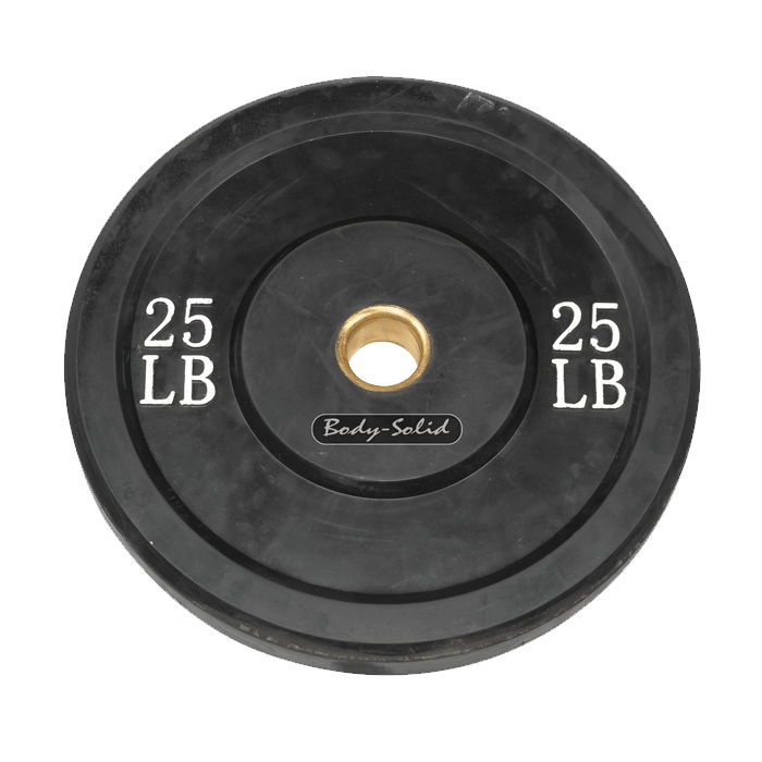 Body-Solid 25 lb. Bumper Plate (Black)