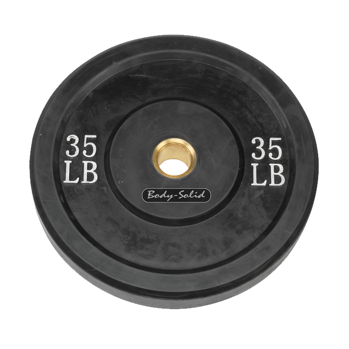 Body-Solid 35 lb. Bumper Plate (Black)