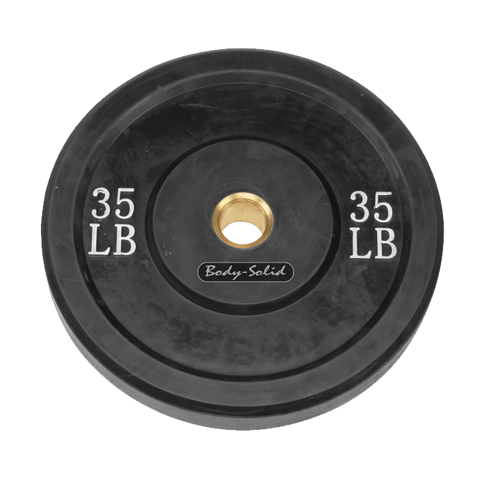 Body-Solid 35 lb. Bumper Plate (Black)