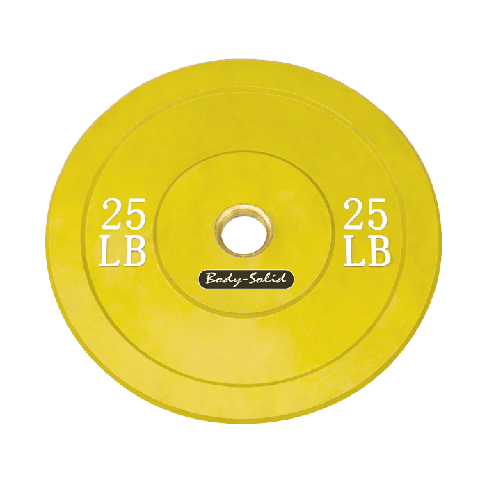 Body-Solid 25 lb. Bumper Plate (Yellow)