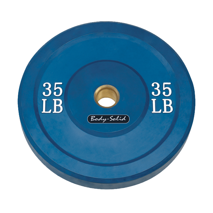 Body-Solid 35 lb. Bumper Plate (Blue)