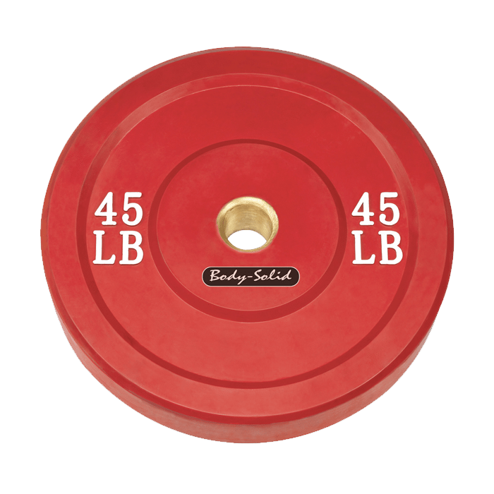 Body-Solid 45 lb. Bumper Plate (Red)