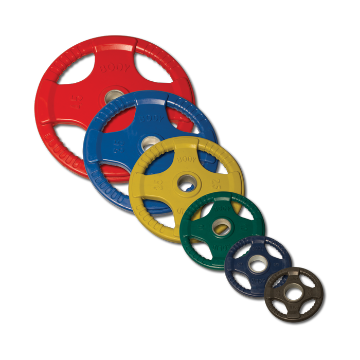 Body-Solid 455 lb. Colored Rubber Grip Olympic Plate Set