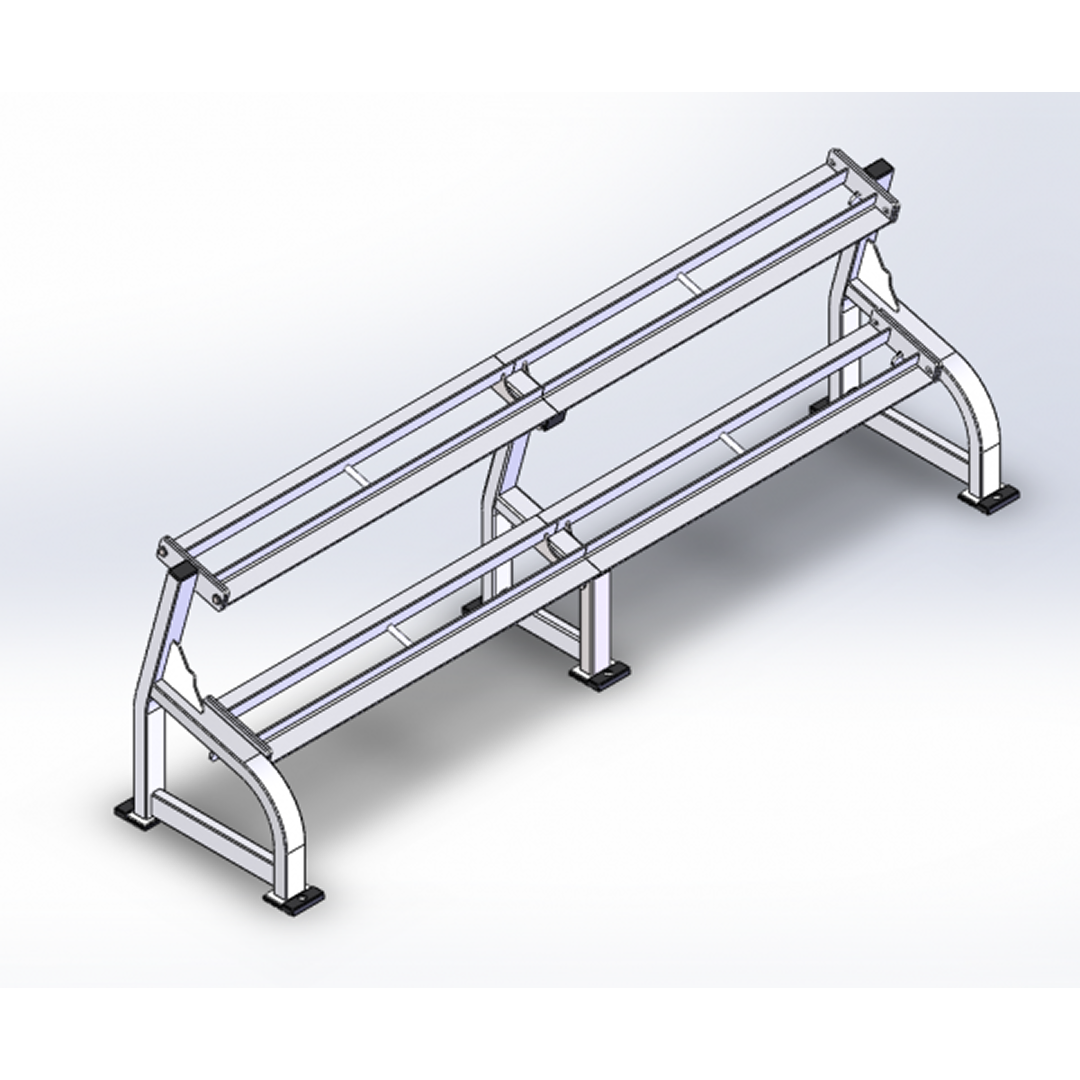 Raptor 2 Tier Hex DB Rack 9' - Holds 5lb - 75lbs