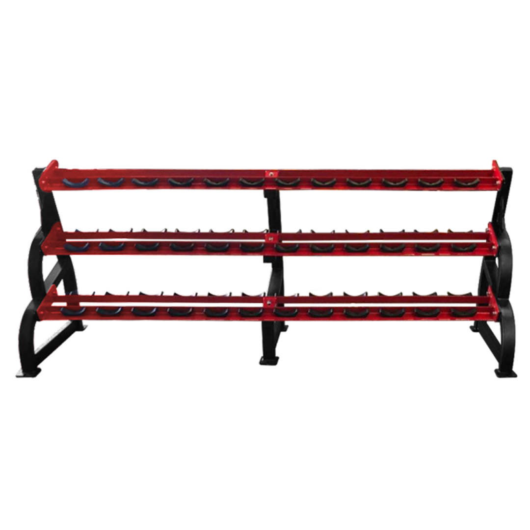 Raptor 3 Tier Pro-Style Saddle DB Rack 11' - Holds 5lb - 100lb