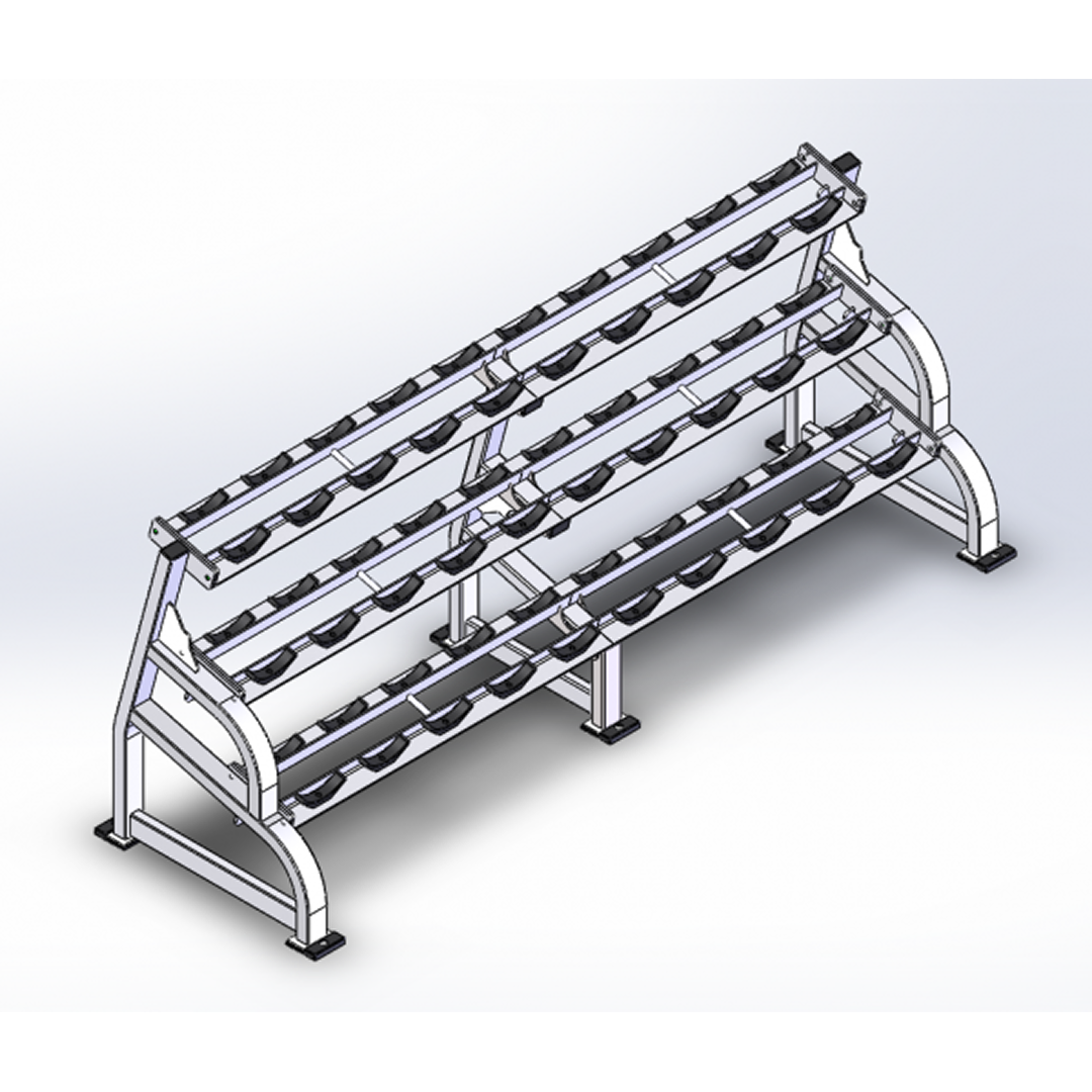 Raptor 3 Tier Pro-Style Saddle DB Rack 9' - Holds 5lb - 75lbs