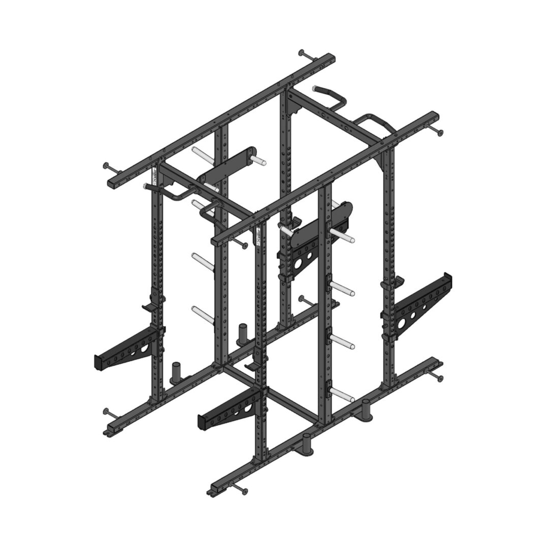 PMX Series Double Half Rack, 3x2 11g Uprights