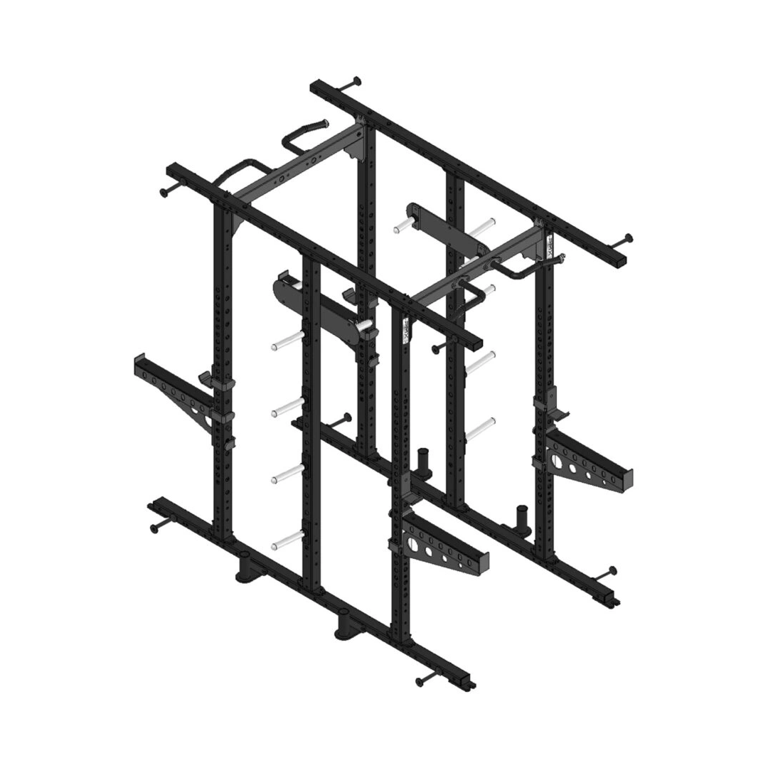 PMX Series Double Half Rack, 3x3 11g Uprights