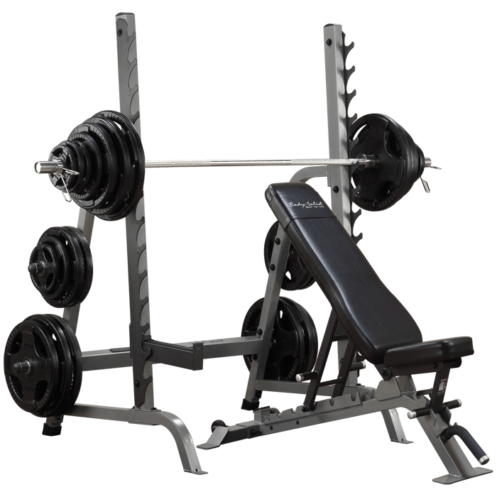 Body-Solid Pro Clubline Bench Rack Combo