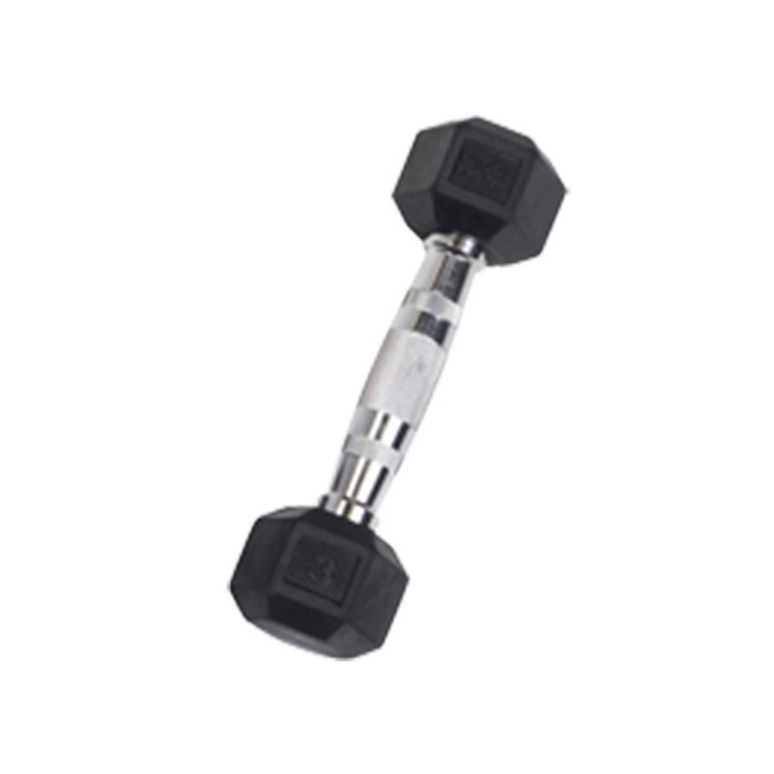 3 lb Rubber Coated Hex Dumbbell
