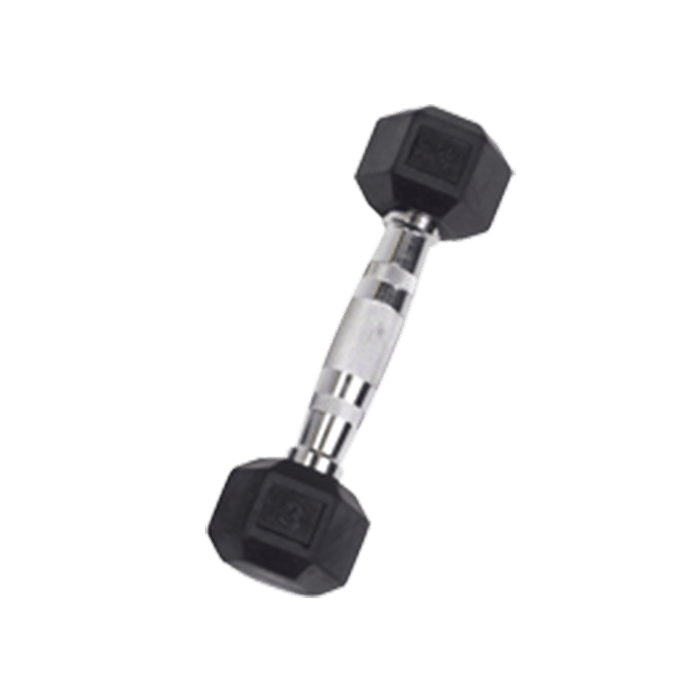 3 lb Rubber Coated Hex Dumbbell