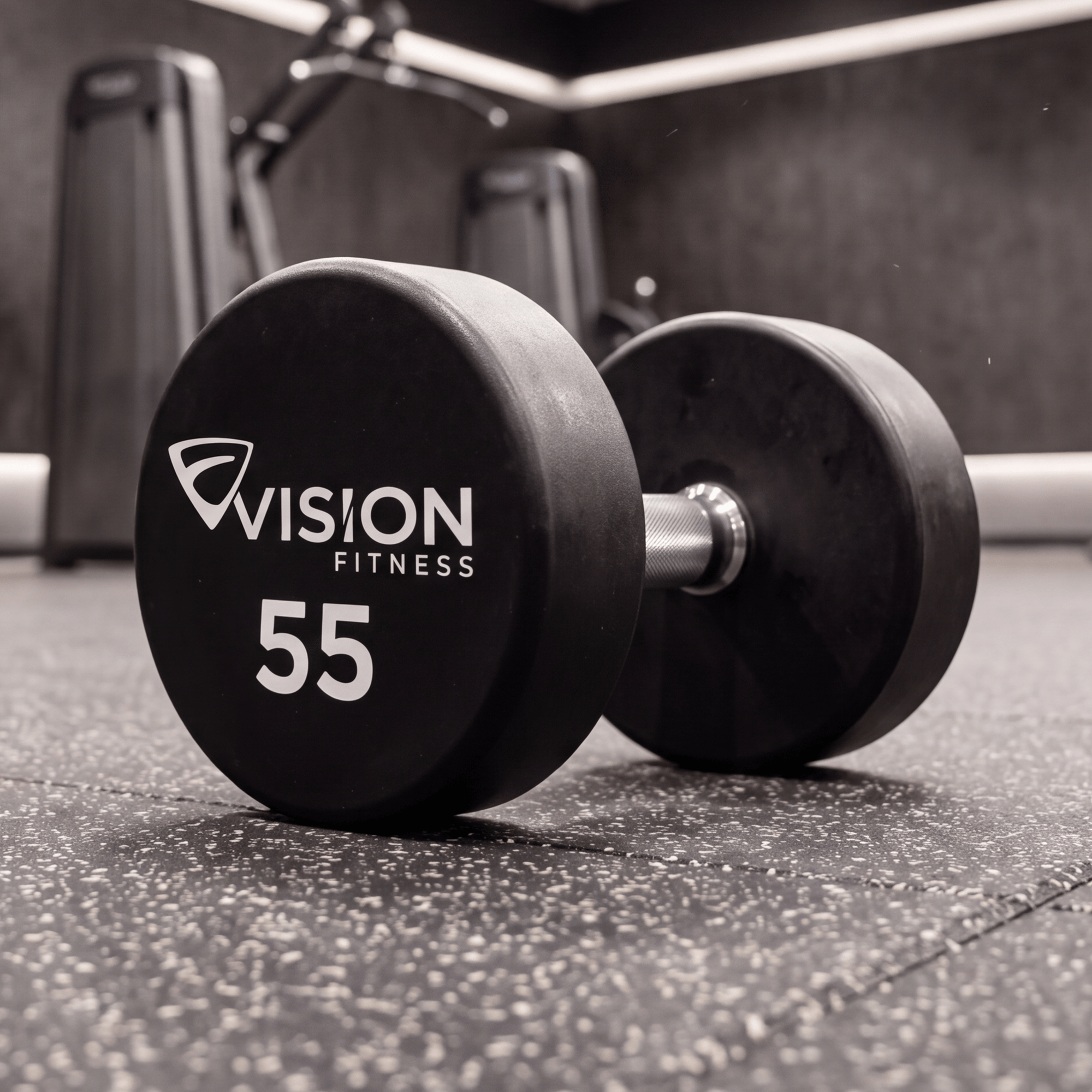 Vision Fitness 55-100 lb Urethane Round Dumbbell Set
