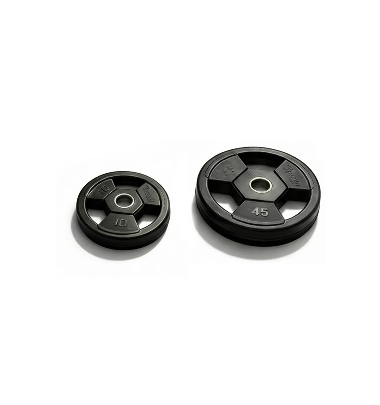 Shop Vision Fitness Olympic Rubber Grip Weight Plates - 110 lbs. Set 