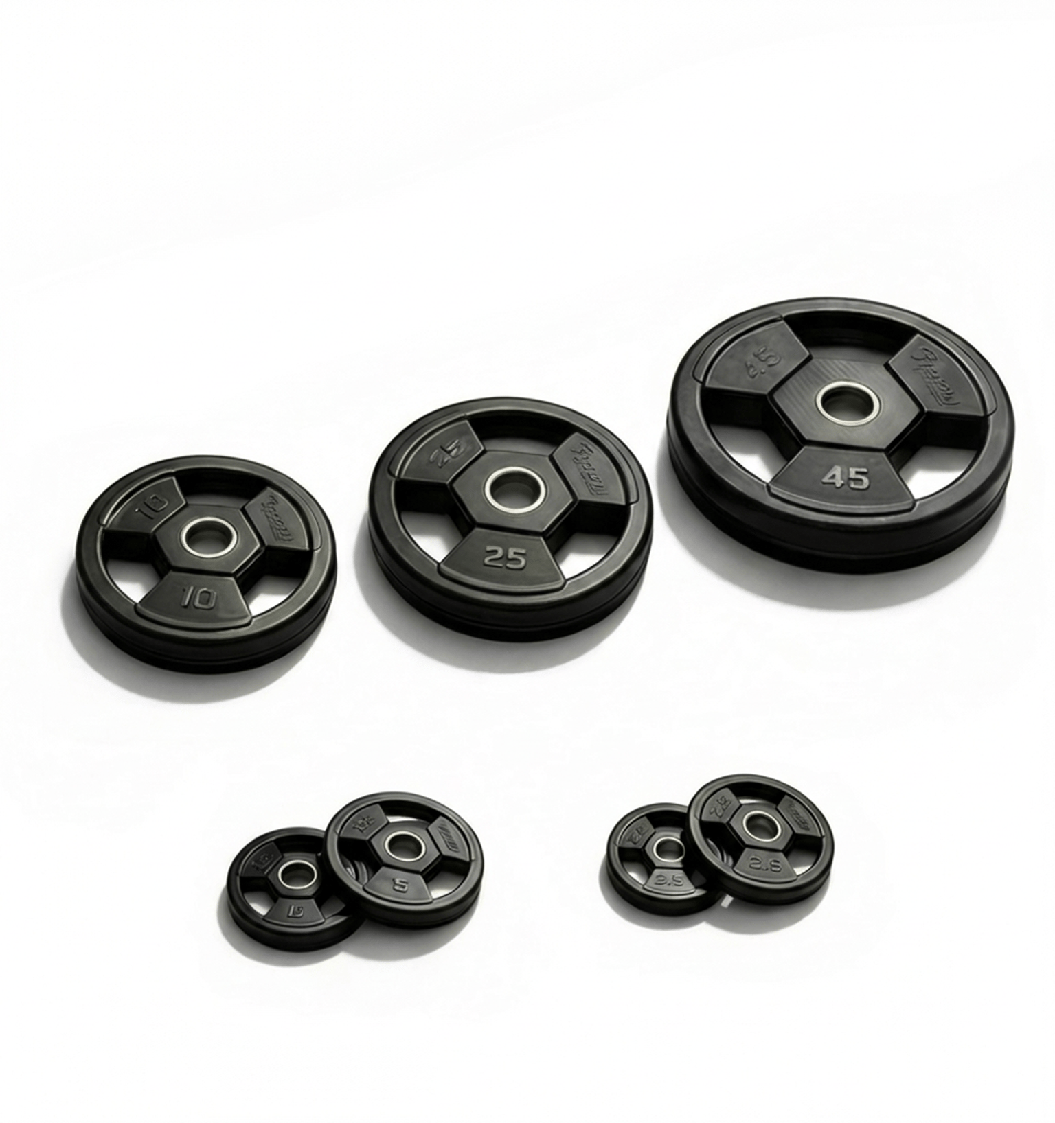 Shop Vision Fitness Olympic Rubber Grip Weight Plates - 175 lbs. Set