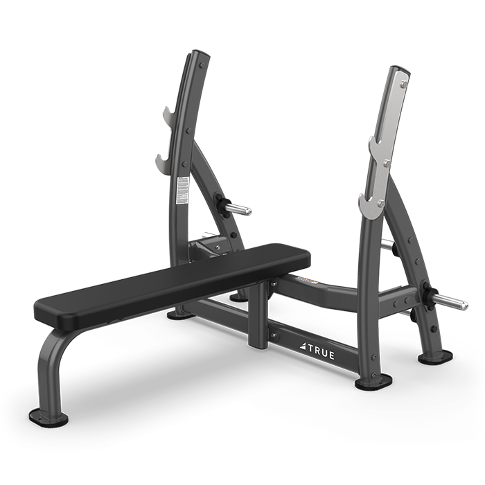 TRUE XFW-7100 Supine Press Bench with Plate Holders